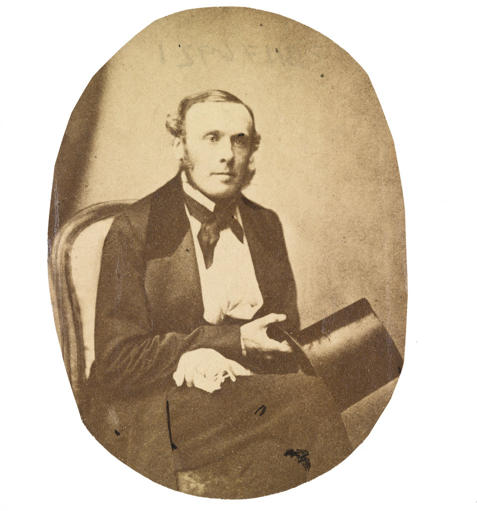 Detail of An unidentified male member of the Herschel Family. Fox Talbot Collection by Unknown